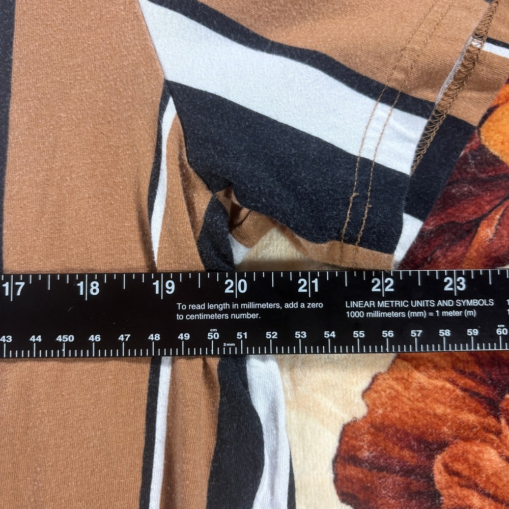 Hollister Must Have Collection Striped T Shirt Mens Cotton Brown Black Size XL - Picture 4 of 5